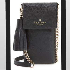 New Kate Spade  Black Phone Purse Crossbody